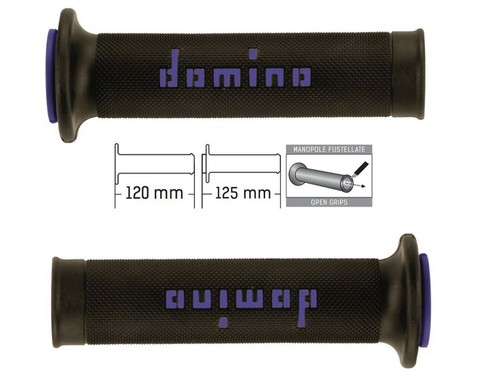 Domino manopole nere blu 120 - domino,