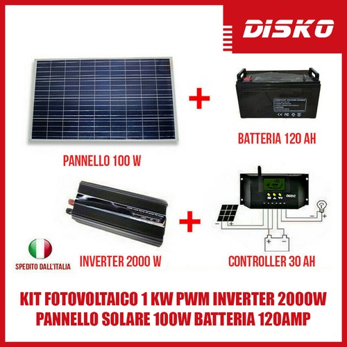 Kit fotovoltaico pwm - kit,