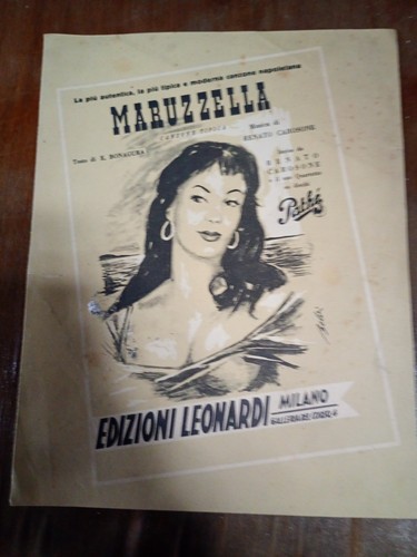 Antico spartito maruzzella - antico,
