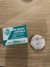 Crystal vetro pasta acrilica (a cupola) bombato da 260 mm a 348 mm x orologio 