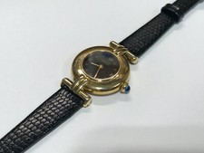 Cartier Paris Vermeil Quarzo Argent 925 Orologi Donna Swiss Made Oro 20M