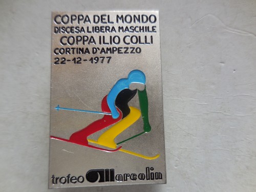 Distintivo sci ski coppa del - sci,