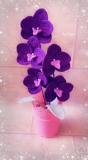 Orchidea fatta all uncinetto - orchidea,