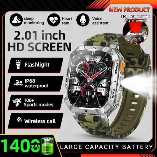 Smartwatch uomo militare - smartwatch, con