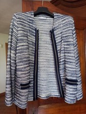 GIACCA DI COTONE COLORE BLU E BIANCO MARCA: FRANCESCA MERCURIALI