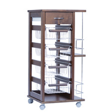 Carrello salvaspazio con cesti