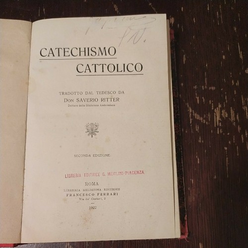 Libro catechismo cattolico - catechismo,