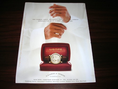Lange sohne wempe watch - sohne, 2004