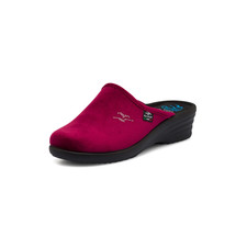 Pantofole bordeaux donna con sottopiede anatomico Fly Flot