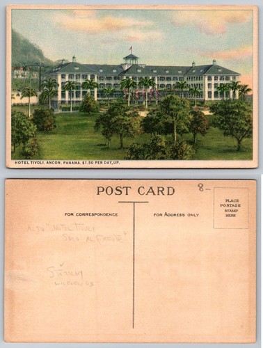 Cartolina epoca hotel tivoli - d'epoca,