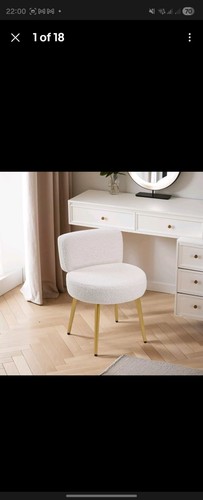 Linen vanity stool chair with - stool,