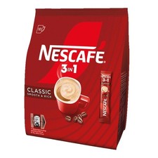 NESCAFE 3 in 1 bustina di caffè istantaneo classico liscia ricca - 10 bastonc...