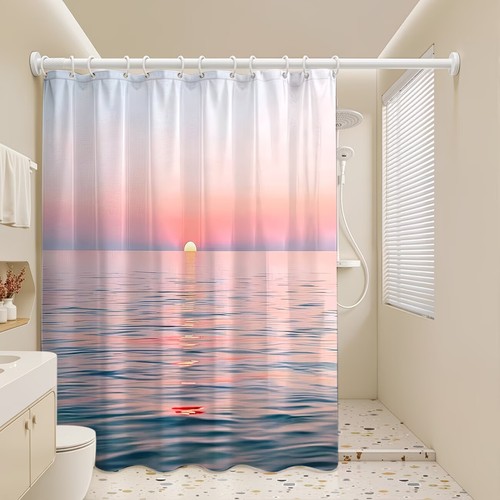 Tenda doccia tramonto mare - doccia,