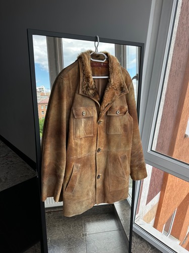 Cappotto pelliccia uomo pelle