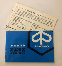 PIAGGIO VESPA PX 200X 125X Più Estensione 150X Libretto Manutenzione Originale