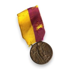 MEDAGLIA MARCIA SU ROMA 1922 WW1 MVSN PNF Bronzo Commemorativa Vittoria alata