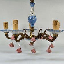 Plafoniera ceramica dipinta a