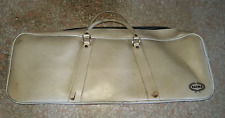 70'S - BORSA TENNIS MAXIMA - VINTAGE 78X30X20 CM - IN PELLE - USATA - BIANCA