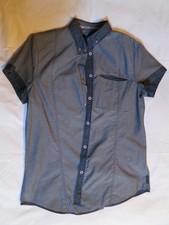 Camicia maniche Corte ARMANI JEANS (Originale, Taglia L Europea, colore grigio)