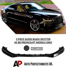 Kit labbro spoiler splitter anteriore in fibra di carbonio Audi A5 B8 prefacelift 2007-11