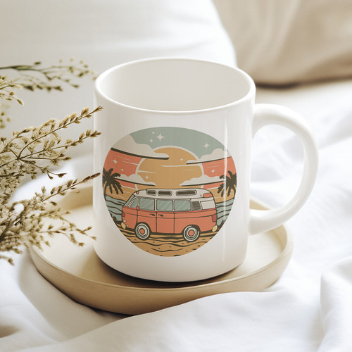 Tazza caffè vintage - caffè, van