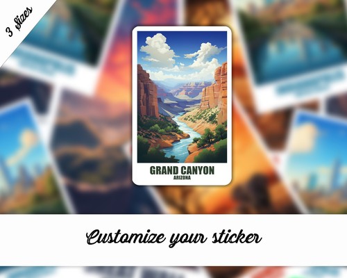 Adesivo grand canyon arizona - adesivo,