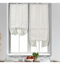 2 PZ  tende in lino tinta unita, adatte per tende da interni 60x150cm e 60x240cm