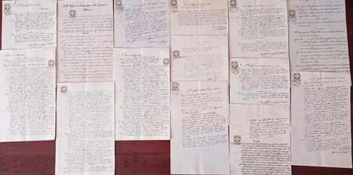 Lotto documenti antichi marche - documenti,
