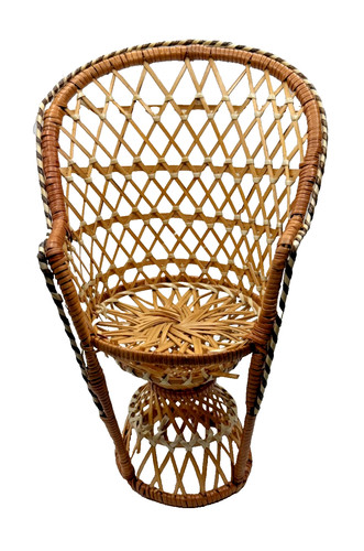 Mini sedia vintage rattan - in,