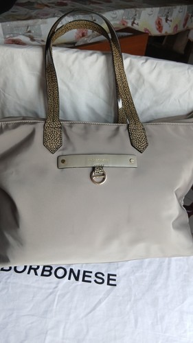 Borbonese shopper verde - borbonese,