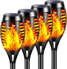 Solare Fiamma Luci,4 Pezzi