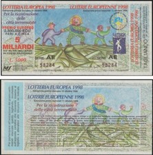 ITALIA BIGLIETTO LOTTERIA