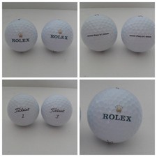 ROLEX Watch Golf Ball LOTTO DI 2 Titleist Pro V1 - vedi foto MAI USATI