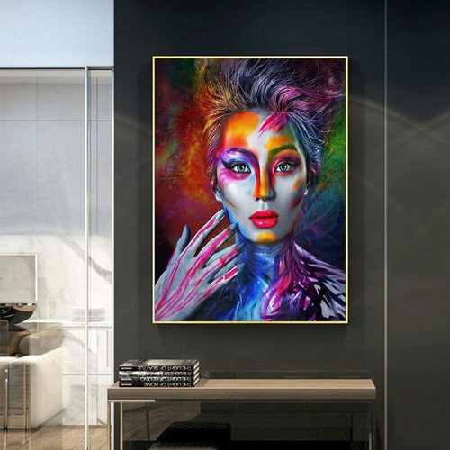 Quadro astratto donna - , graffiti