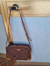 Borsa Originale PIERRE Cardin in tessuto con logo e vera Pelle,come nuova,