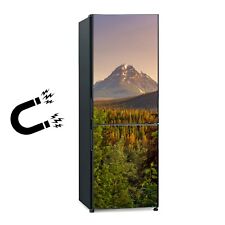 Adesivo magnetico magnete frigo congelatore Canada paesaggio foresta con grande montagna