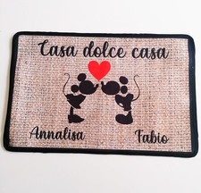 Zerbino topini personalizzato con nomi e frase.