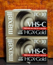 Pack of 2 Maxwell VHS-C TC-30