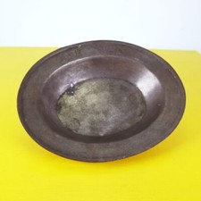 piatto ciotola ovale in peltro