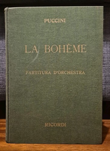 Puccini boheme partitura - la,