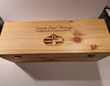 Grande scatola in legno porta bottiglie di vino misure: 51x18x18