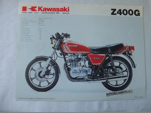 Per kawasaki z400 z400g - g,