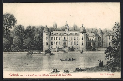 Cpa beloeil château du - château,