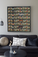 Pannello in legno intagliato e