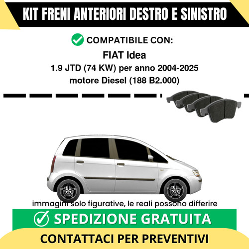 Pastiglie freno anteriori per - pastiglie,