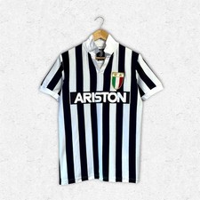 Maglia retro COPA Juventus FC 1984/85 nero bianco taglia L ristampa Ariston