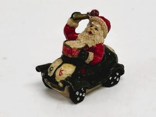 BABBO NATALE SANTA CLAUS IN RESINA UN AUTO VINTAGE ANNI 70