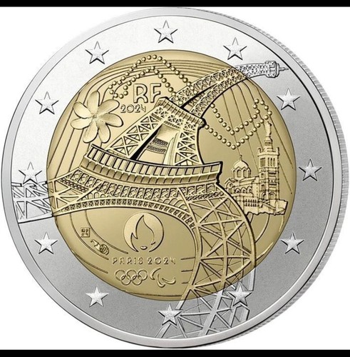Euros commemorative eiffel - 2,