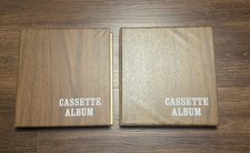 Set of 2 Vintage Faux Wood