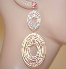 Orecchini argento rosa donna